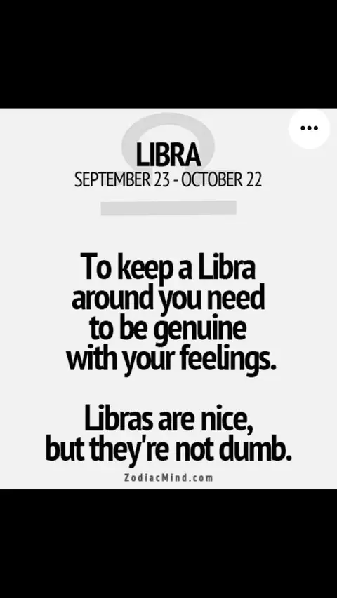 The cover image is a square-shaped graphic set against a black background. It features information about the zodiac sign Libra. The text is arranged in a clear, readable layout. The background is a stark black, which makes the text stand out. The text is primarily black and white, with a few touches of gray. The overall composition is simple, with a focus on the text and the information it conveys.