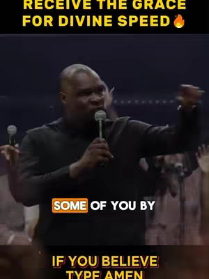 The cover image shows a man with a microphone in his hand, speaking to an audience. Text overlays are added to get the viewer’s attention, and the background is dark showing an event that seems to be a church gathering.