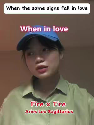 A selfie-style shot featuring a young woman in a blue cap, light green shirt, and a neutral background. Text overlays are added on the top, middle and bottom section of the image. She is looking slightly off-camera with a neutral expression.