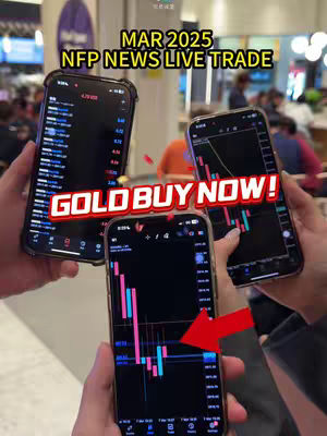 The cover image shows three smartphones held up, displaying financial charts and data. The phones are held by hands, and a red arrow points towards the chart on the bottom phone. Text overlays on the image provide additional context.