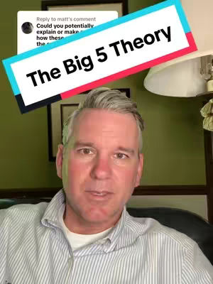 A man with gray hair and a striped shirt looks directly at the camera. A text overlay is placed above him, containing a comment and a title.