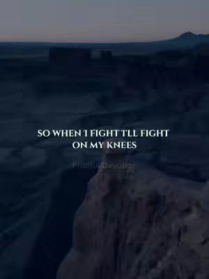 The cover image shows an aerial view of a dark, mountainous landscape with text overlaid. The sky is dusky, suggesting either dawn or dusk. The text is in white and prominently displayed, indicating it's the central message. The bottom of the image shows rocky terrain.