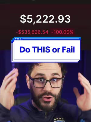 A man with glasses and a beard looks at the camera in a close-up shot. Above his head, a display shows financial data, with the title text overlayed on a blue and white box. The man has his hands raised, as if in surprise. Colors are dark, with a focus on the foreground.