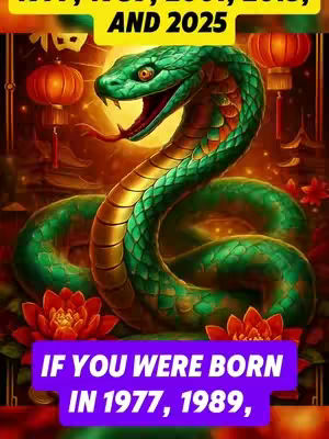 The cover image is a vibrant illustration centered around a stylized green and gold snake coiled in a dynamic pose. The snake is the focal point against a rich, detailed background featuring traditional Chinese lanterns, floral elements, and a warm, predominantly red and gold color scheme. The image employs an inviting palette, with the snake's color, the detailed scales, and the contrast with the surroundings, adding depth. Two text overlays are incorporated: one at the top, in bold yellow font, and another at the bottom, in bold white font within a purple banner.