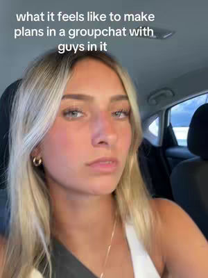 A young woman with long blonde hair is seated inside a car. She has a neutral expression, looking slightly to the side. The background includes the car's interior and a glimpse of the outside world. Text overlay indicates the video's subject.