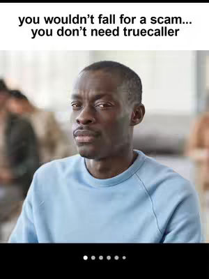 The image features a man with a serious expression against a blurred background. Above, text appears in a white font. The man is centered, wearing a light blue shirt. The background hints at an office setting.