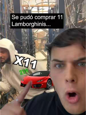 A selfie-style image with the creator in the foreground, making a surprised face with an open mouth and pointing. Behind him, another person in a hoodie stands in front of complex wiring. A red car graphic and text overlay are added to the image.