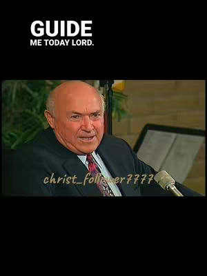 The cover image features a man, presumably Pastor Chuck Smith, speaking. White text overlayed at the top reads, "GUIDE ME TODAY LORD." The man is wearing a suit and tie, and a microphone is positioned in front of him. The background appears to be a church or auditorium setting.