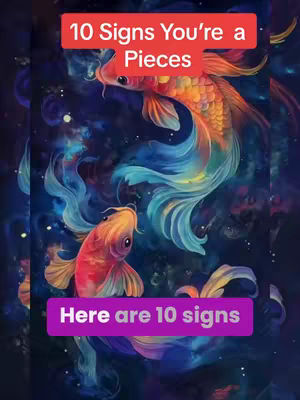 An artistic image of two koi fish swimming in a celestial background with a red banner at the top and a magenta one at the bottom.