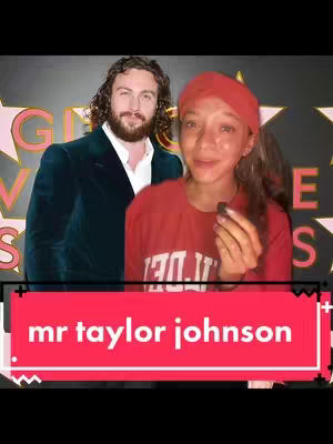 The cover image features a woman in a red shirt with a person in a suit in the background, a text overlay in a red box at the bottom. The background has gold shapes.