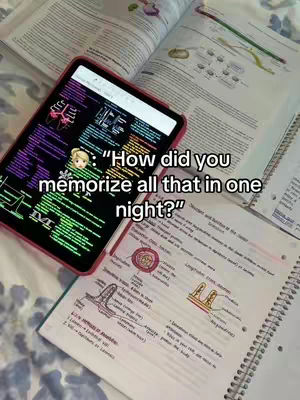 The cover image shows an open iPad with study notes and a small avatar, along with a notebook and open textbook. The layout is centered on study materials with text overlays.