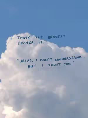 The video cover features a light blue sky as a backdrop. In the foreground, a large cloud formation takes up most of the frame. Text overlaid in a handwritten style font, and in dark blue, is placed on the cloud.