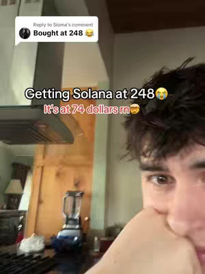 A selfie-style video cover with a young man's face partially visible. Above his head, text overlays announce the video's topic. The background is a kitchen or dining area, with wooden elements, appliances, and a lamp. The man's face fills the right side of the frame, with his eye in focus. The lighting is soft, giving the scene a casual feel.