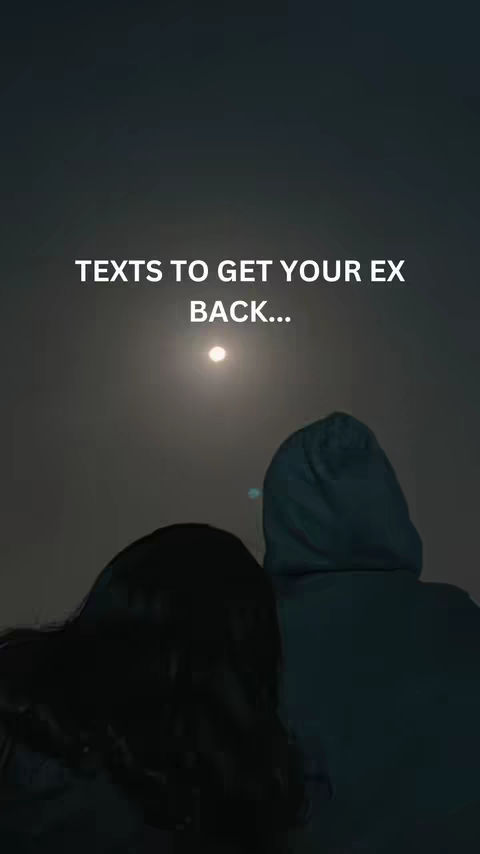 Two figures, a person with long, dark hair and someone wearing a hoodie, are seen from behind against a dark, possibly night sky. Overhead, a bright light suggests the presence of the moon. Text overlayed identifies the video's topic.