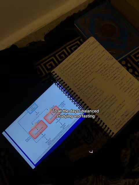 The cover image shows a setup with a table in view. A notebook with blue spiral binding lies open on it, featuring handwritten notes across each page. Beside the notebook, a book is partially visible. The surface is a dark color, the composition is dimly lit, and the notes suggest a study or journaling environment, with a overlaid text.