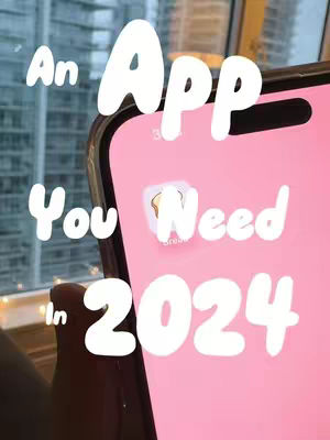 The image shows a close-up of a phone displaying an app interface with a pink background, a window with a city view in the background, and a light-colored text overlay in a playful font that reads 'An App'
You need
in 2024'
