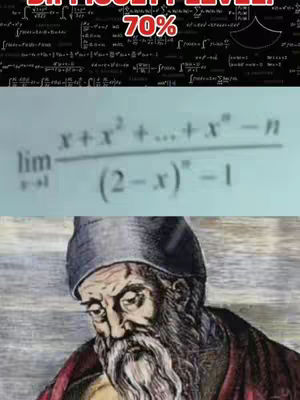 The image is structured into three main sections, showing different content. At the top is a mathematical equation, written on what appears to be a whiteboard. Below that is another mathematical expression. The bottom section features a black-and-white illustration of an older man with a long beard and a stern expression, wearing a hat. The color palette is mostly composed of black, white, and grays, with some hints of color in the illustration.