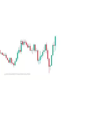 The cover image shows a candlestick chart with red and green bars against a white background. There is a cursor pointing at one of the bars. The chart is in the corner with mostly white open space.