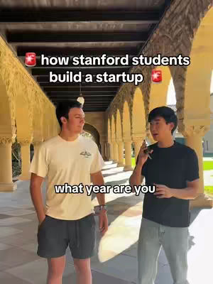 Two young men stand side-by-side in front of a colonnade. The hook text is over them.