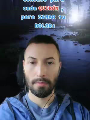 A man with a trimmed beard and blue jacket looks directly at the camera, with text overlays in the upper frame. The background suggests outdoors with a blurred effect. The lighting is soft, and the overall composition focuses on the man's face.