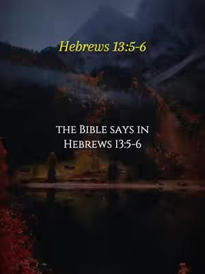 The cover image shows a dark, atmospheric landscape with a body of water in the foreground reflecting the sky. Text overlays are placed at the top and center of the image, featuring scripture.
