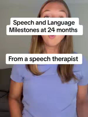 A woman in a blue shirt is the center of the image with two superimposed rectangular text boxes. The background appears to be a room interior. The woman is looking at the camera with her mouth slightly open.