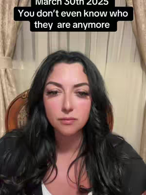 The cover image features a woman with long, dark hair gazing directly at the camera with a slightly concerned expression. She is in front of a neutral background, with text overlays at the top, suggesting a message or theme related to time and relationships.