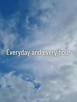 The cover image shows a sky filled with fluffy white clouds against a blue background. White text overlays the image, providing context.