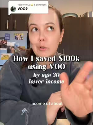 A woman, positioned center-frame, looks up and slightly to the right. The background includes kitchen cabinets and a glimpse of a countertop. Text overlays present the video's topic prominently.