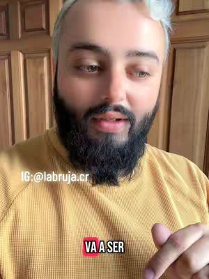 The cover image features a man of Middle Eastern descent looking towards the right side of the frame, and a portion of a wooden panel or door can be seen in the background. He has short, light-colored hair on top, and a dark, thick beard. He is wearing a textured yellow shirt. The text overlay reads 'VA A SER' in a red box positioned near the bottom of the image.