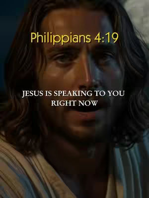 A medium shot features a man with long brown hair and a beard. The image appears to be a still from a video, possibly a religious piece, considering the overlayed text that suggests a biblical reference. The color palette is warm, with a focus on the man's face and upper body.