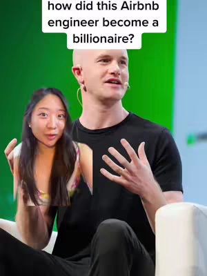 The image shows a split composition with two main figures: on the left, a woman with long dark hair and a floral top appears to be superimposed into the scene. The right side of the image features a bald man, dressed in a black t-shirt, seated and gesturing with his hands as if mid-speech. A line of text in a white banner at the top asks a question.