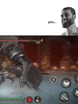 The cover image is split into two parts; the top half is white and contains a meme of an exaggerated male face in black and white. Below the meme is a screenshot of a video game with fighting scenes and a health bar, game controls are visible on a portion of the screen.