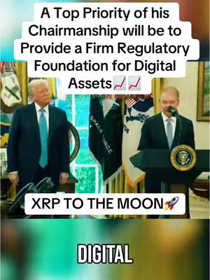 The cover image shows two men standing in a formal setting. One man is speaking at a podium with a presidential seal, and the other stands to his side. Text overlays at the top and bottom. The upper text is white and the bottom text is white with a colored border. Behind them are flags and decorative elements.