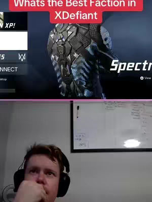 The cover image shows a man in the lower third of the frame staring upwards, wearing headphones, and partially covering his mouth with his hand. Above his head is a screen displaying a video game interface, with text overlaying it in a red box. The background includes a whiteboard and wall.