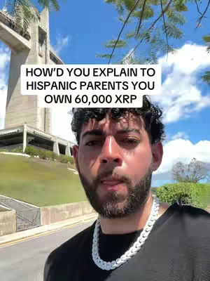 The cover image features a man in front of an outdoor scene. He is the central focus, with the background showing a large architectural structure and greenery. The man is facing the viewer with a slight expression, wearing a black shirt and a silver chain. Text overlay highlights the question he is addressing.