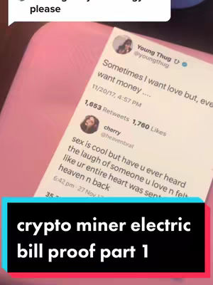 The image shows a smartphone screen displaying a screenshot of a tweet by ‘Young Thug’ and the related replies/comments under it. A colored rectangular box at the bottom has the text overlayed over it.