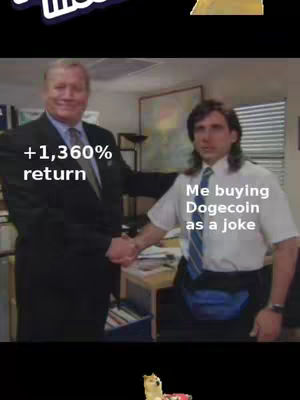 A meme featuring two men in a business setting. One man in a suit is shaking hands with another man who's wearing a white shirt, blue tie, and a fanny pack.