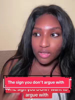 A selfie-style image showing a young woman with dark hair and skin, looking with concern. Overlayed on the image is a red rectangle containing white text.
