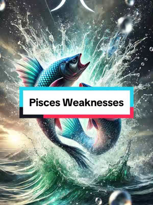 An artistic digital illustration depicting a fish breaching the surface of the water. The fish is detailed with blue scales and a wide-open mouth, set against a backdrop of a powerful ocean and cloudy sky. The overall tone is dynamic and dramatic, enhanced by splashes of water and a text overlay. The color palette emphasizes blues, greens, and a touch of orange from the setting sun.