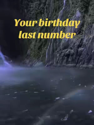 A scenic image of a waterfall cascading into a misty body of water. The backdrop is a dark, textured cliff face, while a faint rainbow arches across the water, adding a vibrant touch. Overlaid on this natural scene is text in a golden-yellow hue.