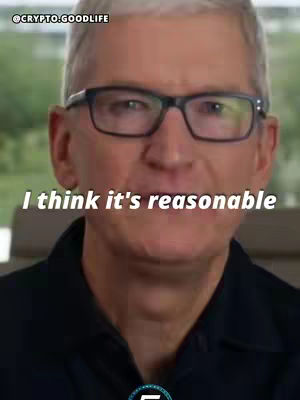 A close-up shot of a man with gray hair, glasses, and a dark suit. The text overlay reads, 'I think it's reasonable.' The background is blurred, focusing attention on the man's face.