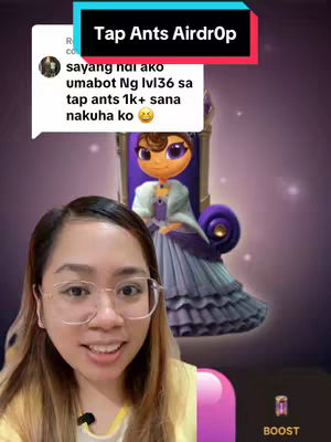 The cover image shows a woman in front of an image of a video game character, with an overlay indicating the video is about "Tap Ants AirdrOp."