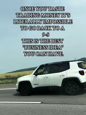 A white SUV is driving on a road, with text overlayed on the image. The sky is visible in the top portion of the image.