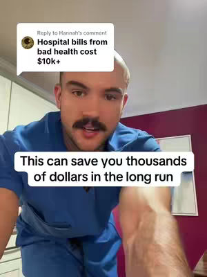 A man with a mustache and short hair is in front of a camera, with text bubbles and annotations.