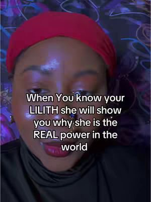 A close-up shot featuring a person with brown skin wearing a red head covering. The person gazes directly at the camera. Text overlays appear on the image, with a soft diffused lighting.