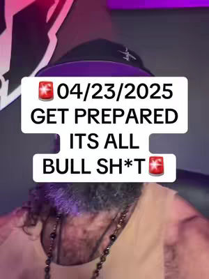 A man with a beard and a cap is centered in a shot. A white rectangular overlay contains text and emojis. The background is a blurry mix of colors. The composition is a selfie style.