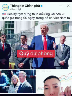 The cover image features a series of elements. At center, a man in a blue suit with a red tie addresses a crowd. Above his head a news banner and next to it, a photo of the speaker. Overlayed is a red bar with white text. Below, there are three sections. The first is of a woman with another person. In the bottom right cornor is a man looking towards the viewer and a graph.