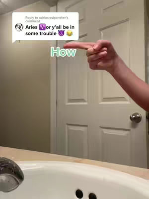 The cover image shows an interior with a bathroom setting. In the bottom half of the image, there is a white sink, with the sink faucets. Above the sink, a hand is pointing toward a white door. Above the hand is the text 'How'. On the top left corner, a white comment box has text inside.
