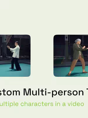 The cover image displays a split screen design against a light green background. The left side has an image of a man in a white uniform with dark pants, striking a pose. The right side shows an older woman dressed in brown attire in a similar pose. Below this is text in a bold, sans-serif font, and more text with a light green color.